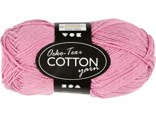 Lyserødt 8/4 Bomuldsgarn - 170m, 50g