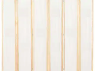 6-panelers rumdeler 240 x 170 x 4 cm stof cremefarvet