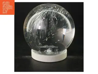 Glaskugle bordlampe fra S T A R (str. 15x15 cm)