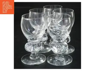 Sæt af seks glas fra Holmegaard (str. Ø 5x9,5 cm)