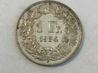 1 Franc Switzerland 1934