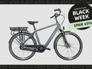 Lindebjerg 28'' Elcykel Center Long Range H - Stone Grey