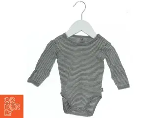 Langærmet body med striber (str. 62)