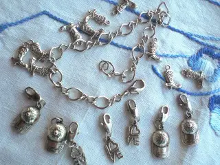tibet-sølv-perler 17 stk. 