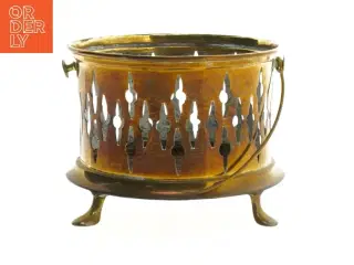 Gammel messing beholder (str. 14 x 10 cm)
