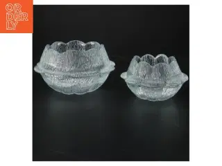 2 holmegaard åkande lysestager (str. 20 cm. 14 cm)