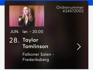 Taylor Tomlinson billet