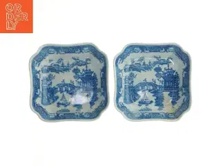 Sæt med to blå-hvide porcelænsskåle fra Rrstrand (str. 21x21 cm)