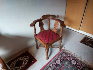 Antik kaptajnsstol eg