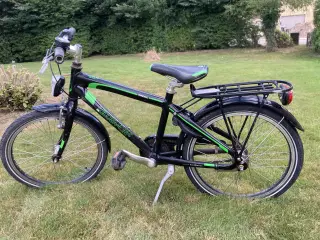 Drengecykel, Kildemoes 6 år, Black w/Green, 3G