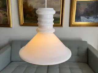 Holmegaard apoteker loftlampe, lille, hvid glas