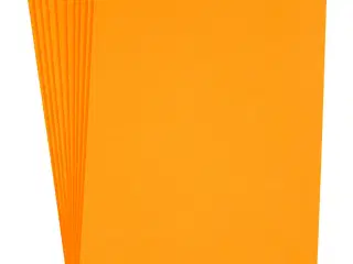 Mosgummi, A4, ark 210x297 mm, tykkelse 2 mm, orange, 10ark/ 1 pk.