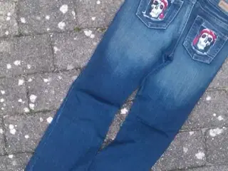 JEANS MED PIRATER _ cowboybukser sørøver