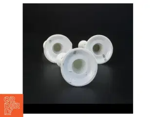 Porcelænslysestager (str. 12 x 9,5 x 8 cm)