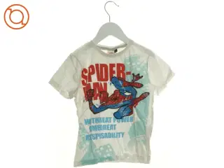 T-Shirt med spiderman motiv fra Marvel (str. 122 cm)