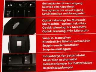 Trådløs Tastatur & Mus - MICROSOFT 800