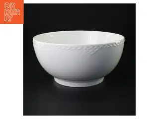 Hvid porcelænsskål (str. 23 x 12 cm)