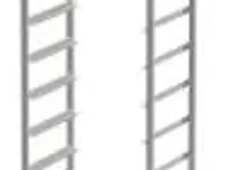 Kurvevogn for 10 opvaskekurve Rustfri stål