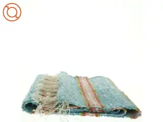 Håndvævet svensk klude tæppe (str. 194 x 41 cm)