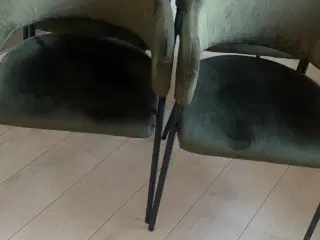 Spisebordsstole i velour
