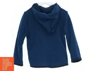 Blå fleecejakke med hætte fra H&M (str. 92)