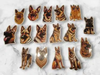 Schæfer Klistermærke-Pakke – 10 Unikke Designs til