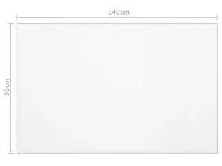 Bordbeskytter 140x90 cm 2 mm PVC transparent