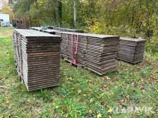 Gulv til telt 3 paller 60 styk