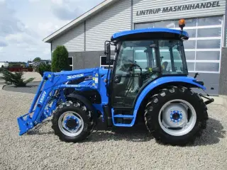 Solis 50 Fabriksny traktor med 2 års garanti, lukket kabine med klima anlæg, og fuldhydraulisk frontlæsser på