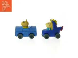 Peppa Pig legetøjsbiler (str. 8 cm. og. 8 cm. 2. styk)