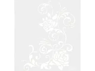 Stencil, filigran blomster, A4, ark 210x297 mm, 1 stk.