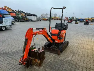 Kubota U10-3 1100kg maskine med 3 skovle.