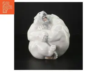 Porcelænsfigur af isbjørn fra Royal Copenhagen (str. 15x15 cm)