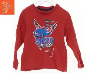 Langærmet t-shirt med bilmotiv fra Lupilu (str. 104)