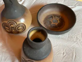 Keramikvaser og askebæger