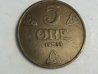 5 Øre 1933 Norge