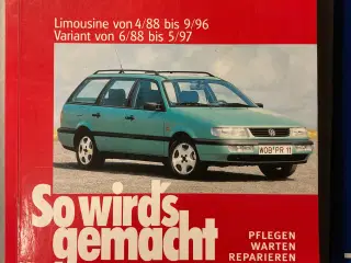 Reparationshåndbog VW Passat 88-97