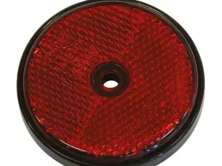 Refleks rund rød diameter 68mm 2stk