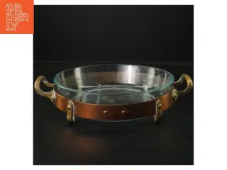 Glas fad fra Pyrex (str. Ø 22 cm)