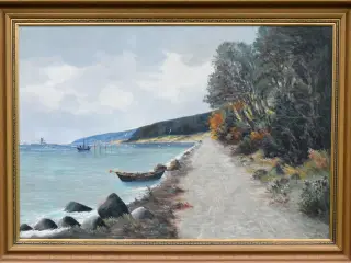 Maleri af  Mols-maleren N. K. Nielsen