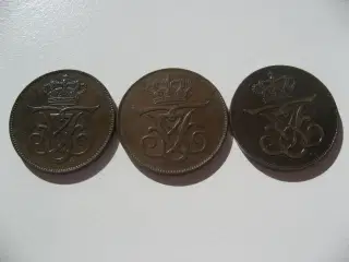 Særdeles flotte 5 ører 1907,1908,1912, samlet pris