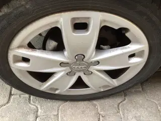 Alufælge med sommerdæk. 4 stk.