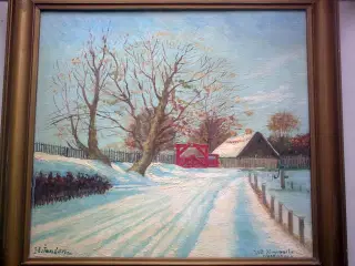 Vinter og sne v Kongeporten fra 1948 DANMARK