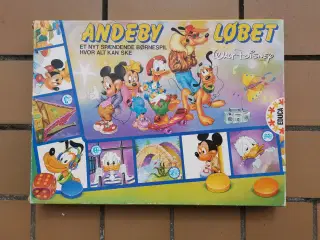 Andeby Løbet Brætspil fra 80'erne Disney