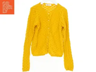Gul cardigan med struktur fra H&M (str. 140)