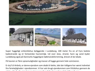 Med udsigt til vandet. 