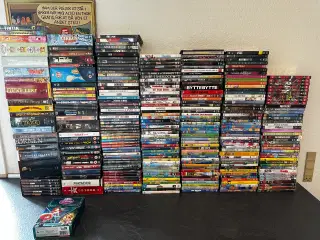 Stort DVD lot med mange boxset, voksen + børnefilm