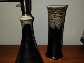 Flot bordlampe/vase fra Louis Mulcahy pottery