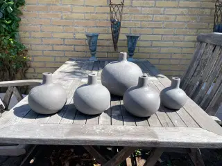 Globo lysestager Kahler grå