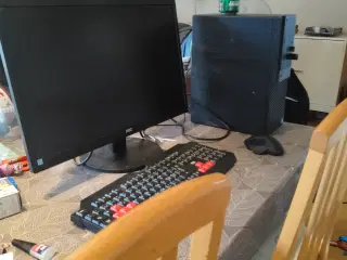 Dell pc med 2stk Aoe 24"skærme Windows 10 